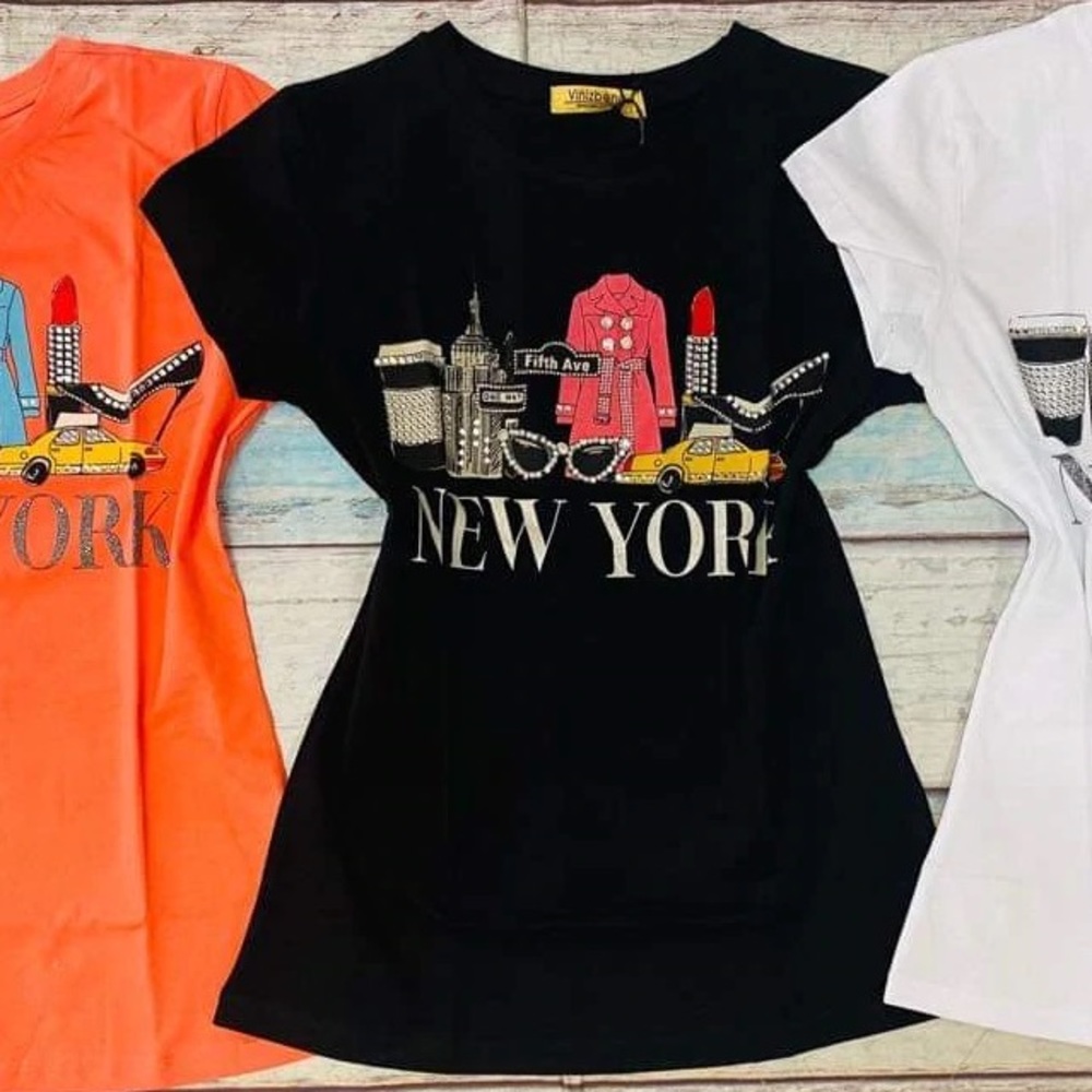 Vinizbena T Shirt Color Black Size S